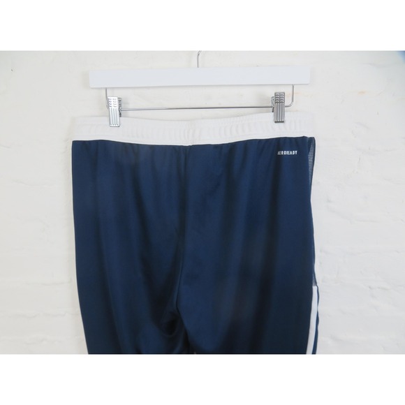 New York City FC Pants Mens Large Blue Adidas MLS Soccer Aeroready Warm Up Gym - Picture 8 of 14